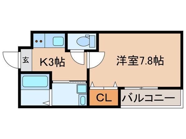 フジパレス泉大津駅西の物件間取画像